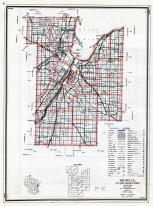 Brown County Map, Wisconsin State Atlas 1959